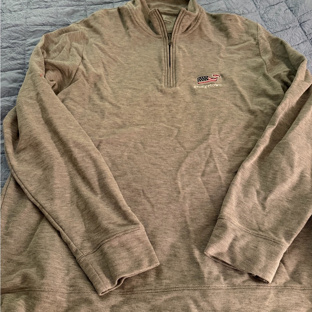 Vineyard Vines Georgetown Men’s quarter zip men’s XL